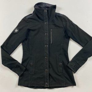 Kuhl Krush Jacket Women's XS Snap Front Thumbholes Gray